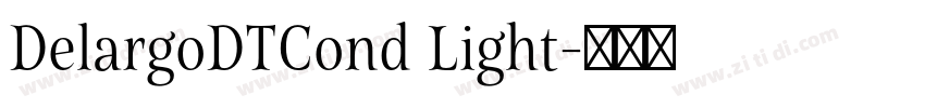 DelargoDTCond Light字体转换